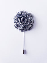 Load image into Gallery viewer, Rose Rhinestone Lapel Pin