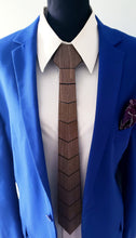 Load image into Gallery viewer, Brown Wood Laminate Necktie