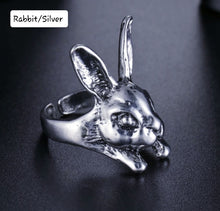 Load image into Gallery viewer, Adjustable Metal Snake Tie Ring