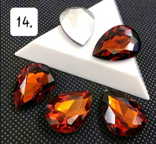 Load image into Gallery viewer, Crystal Flower Lapel Pin With 4 Gold Or Silver Chains