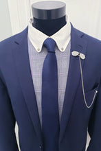 Load image into Gallery viewer, Crystal Rhinestone Aviator Sunglasses Lapel Pin with Chain