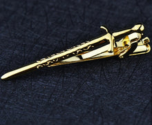 Load image into Gallery viewer, Retro Classic Sword Tie Bar