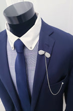 Load image into Gallery viewer, Crystal Rhinestone Aviator Sunglasses Lapel Pin with Chain