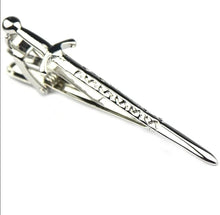Load image into Gallery viewer, Retro Classic Sword Tie Bar