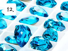 Load image into Gallery viewer, Crystal Flower Lapel Pin With 4 Gold Or Silver Chains