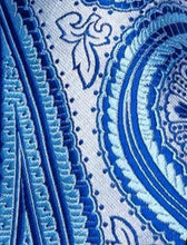 Load image into Gallery viewer, Men's Blue Grey Paisley Silk Necktie Set