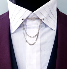 Load image into Gallery viewer, Collar Tie Bar with Chains