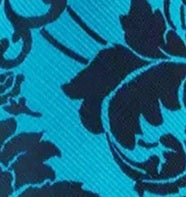 Load image into Gallery viewer, Men's Black Turquoise Silk Necktie Pocket Square Set