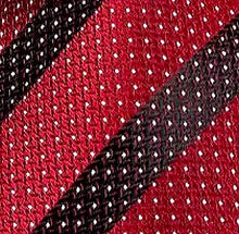 Load image into Gallery viewer, Men's Burgundy White Polka Dot Silk Necktie Set