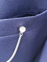 Load image into Gallery viewer, Crystal Rhinestone Aviator Sunglasses Lapel Pin with Chain