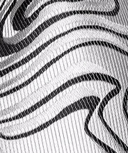 Load image into Gallery viewer, Men's Black Silver Necktie Pocket Square Cufflink Set