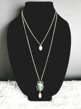 Load image into Gallery viewer, Green Insect Lapel Brooch Pin or Necklace