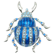 Load image into Gallery viewer, Beetle Crystal Clasp Lapel Pin