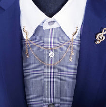 Load image into Gallery viewer, Unisex Collar Chain with Star Dangles