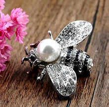 Load image into Gallery viewer, Honey Bee Rhinestone Brooch Pin
