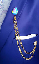 Load image into Gallery viewer, Multi-Color Crystal Lapel Pin