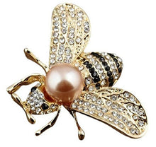 Load image into Gallery viewer, Honey Bee Rhinestone Brooch Pin