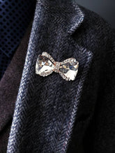 Load image into Gallery viewer, Lapel Pin Brooch Pin Bowtie Crystal