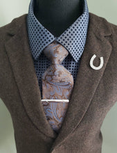 Load image into Gallery viewer, Crystal Horseshoe Lapel Brooch Pin