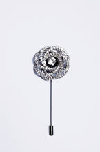 Load image into Gallery viewer, Swirling Crystal Lapel Brooch Pins