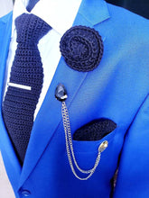 Load image into Gallery viewer, Black Crystal Lapel Pin