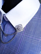 Load image into Gallery viewer, Crystal Star Collar Chain Pin