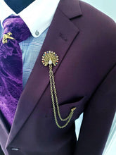 Load image into Gallery viewer, Crystal Peacock Lapel Pin