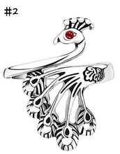 Load image into Gallery viewer, Adjustable CZ Animal Tie Rings