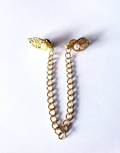 Load image into Gallery viewer, Pearl Leaf Collar Chain Pin