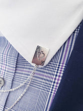 Load image into Gallery viewer, Ace of Spades Collar Pins with Chains