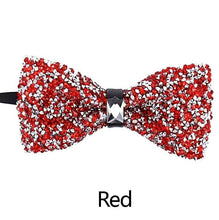 Load image into Gallery viewer, Men's Crystal Rhinestone Bowtie