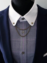 Load image into Gallery viewer, Metal Spike Double Collar Chain Pin