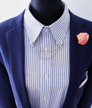 Load image into Gallery viewer, Crystal Stud Collar Chain Pin