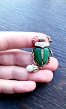 Load image into Gallery viewer, Green Insect Lapel Brooch Pin