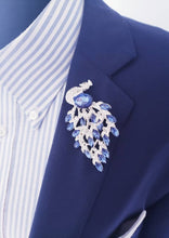 Load image into Gallery viewer, Rhinestone Peacock Brooch (Medium) Pin