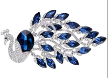 Load image into Gallery viewer, Rhinestone Peacock Brooch (Medium) Pin