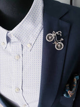 Load image into Gallery viewer, Elegant Crystal Rhinestones Bicycle Brooch Pin