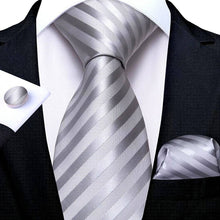 Load image into Gallery viewer, 3 Pcs Men's Silk Necktie Set