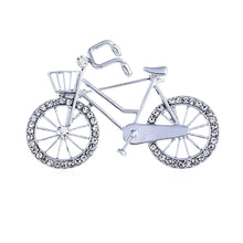 Load image into Gallery viewer, Elegant Crystal Rhinestones Bicycle Brooch Pin