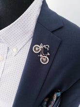 Load image into Gallery viewer, Elegant Crystal Rhinestones Bicycle Brooch Pin