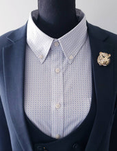 Load image into Gallery viewer, Green Crystal Tiger Eye Brooch Pin