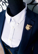 Load image into Gallery viewer, Green Crystal Tiger Eye Brooch Pin