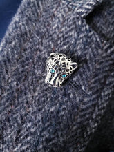Load image into Gallery viewer, Crystal Rhinestones Jaguar Lapel Pin
