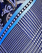 Load image into Gallery viewer, Men's Blue Silk Necktie Pocket Square Cufflink Set