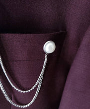 Load image into Gallery viewer, Natural Shell Flower Lapel Pin