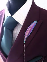 Load image into Gallery viewer, Magnetic Metal Feather Lapel Pin