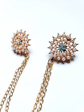 Load image into Gallery viewer, Crystal Rhinestones Pearls Flower Collar Pin