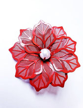 Load image into Gallery viewer, Rose Flower Crystal Rhinestone Metal Lapel Pin