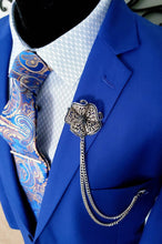 Load image into Gallery viewer, Crystal Flower Brooch Lapel Pin