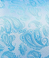 Load image into Gallery viewer, Men's Light Blue Silk Necktie Cufflink Set